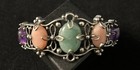 Carolyn Pollack Sterling Multi Gemstone Necklace  Pendant  Earrings And Cuff
