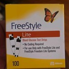 Freestyle Lite Glucose Blood Test Strips For Freestyle Lite - Exp 2027-09-30