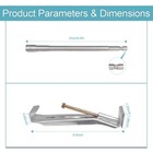 10 Pack 5 Inch K Style Gutter Hangers With Rust-resistant Screws quick Screw    