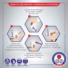 Mitreapel Super Ca Glue  1 7 Oz   With Spray Adhesive Activator  6 7 Fl Oz      