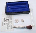 Vintage Towle Sterling Silver Beauty Marks Makeup Brush Original Box   Paperwork
