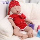 Ivita 18 Inch Sleeping Girl Reborn Baby Doll Full Body Silicone Doll Prematur