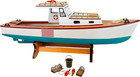 Sailingstory Wooden Classic Lobster Boat Model Boat Decor Ship Model Nautical   