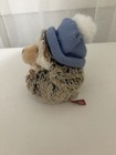 Douglas Spunky Hedgehog Blue Winter Hat Plush Stuffed Animal Toy  5  Soft Brown
