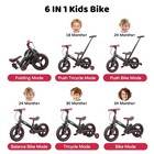 Jmmd 6 In 1 Toddler Bike With Push Handle For Kids 18-60 Months  Large  Black
