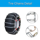 Oakten Set Of 2 Tire Chain With Tensioner For Tire Size 24x12x12 26x12x12 2-link