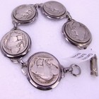 Buffalo Nickel Bracelet  Handcrafted 5 Coin 8  Bracelet  Genuine Coin Jewelry