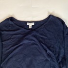 Vintage America Womens T Shirt Top Sz Xl Long Sleeve Crew Neck Casual Solid