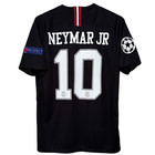 Neymar Jr  10 Paris Saint-germain Retro Away Jersey Black Short Sleeve Mens