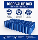 Best Ez Pick Up 1000 Ct Dog Waste Bags Blue 50 Rolls Poop Pet Disposal Bag Leak