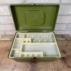 Vintage Wilson Wil-hold Sewing Box Plastic Avocado Green W  Tray Made In Usa