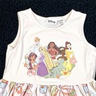Disney Princess Girls Summer Dress 5-6 Pink Tank Floral Play Casual Sleeveless