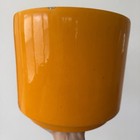 Mid Century Modern Orange Ceramic Pottery Planter Architectural Pot Mcm C-9 Vtg
