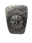 Vintage Don Drumm Celestial Sun Face Collectible Aluminum Art Piece Card