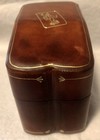 Vintage Italian Florentine Calf Leather Playing Card Box Gold Joker Clown Mcm
