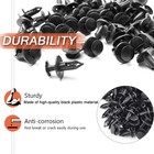 120pcs 8mm Bumper Clips Retainer Auto Car Plastic Rivets Fastener Fender Push 