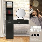 Wall Mount Beauty Salon Spa Equipment  Hair Styling Barber Station Desk Dressing