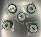 Heineken Beer Cap Style Lapel Pin Light Up Blinking Red Led Set Of 5 