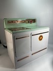 Vintage Wolverine Toy Stove No 192 Seafoam Green Cib Orig Box   Cookbook 1950s