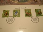Limited Edition First Day Lithograph  British Butterflies  1981 Stamps