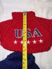Vintage Teddy Bear Doll Clothes Lot Usa Sweaters Beret Boyds Style 4 Pc