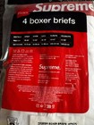 Supreme X Hanes Men s Cotton Jersey Boxer Briefs 4-pack White Size S