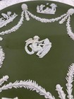 Antique Wedgwood Dinner Plate Sage Green Figures Mint