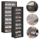 9-layers Shoe Plastic Storage Shoe Rack Organizer Shoe Shelf Dustproof 140cm