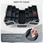 Professional Makeup Train Case Extra Large Cosmetic Organizer Box 6 Trays With S