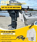 52100 Pt-35 Electric Hydraulic Tilt And Trim For Up To 35 Hp Outboard Motor