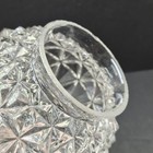 Vintage Frank Art Deco Style Mcm Clear Glass Light Lamp Shade Globe Diamond