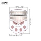 17 Keys Thumb Piano transparent Cat Paw Portable Finger Piano With Carry Box