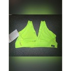 Tiger Friday Nwt   Neon Green V-neck Cross Bea Top Size Adult Large