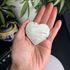 Mexican White Lace Agate Druzy Heart Carving