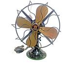 Antique Westinghouse Electric 4 Brass Blade 3 Speed Fan