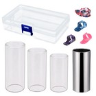 Guitar Slide Bar Steel glass Finger Slides  Guitar Picks Set For Guitar Ukulele