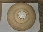 Vintage 40s 50s Art Deco Funeral Home Torchiere Ribbed Floor Lamp Shade opal 13 