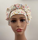 Surgical Scrub Cap  Nurses Hat  Bouffant  Spring Floral