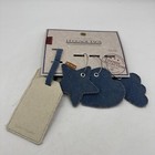 New Set Of 5 Protege Luggage Tags Suitcase Id Strap Travel Blue White Denim