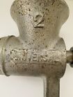 Cast Iron Universal Meat   Food Grinder  2  tabletop   Beautiful Antique    exc 