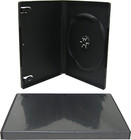  100  Black Empty Standard Replacement Single Dvd Cases Boxes 14mm Disc Dvbr14bk