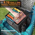 Hlogree Flexcrate Kayak Fishing Crate With 4 Rod Holders Assembly