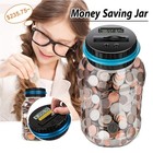 Coin Piggy Bank Saving Jar  Winnsty Digital Counter With Lcd Large  Blue