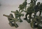 Marx Battleground Gi s And Marines- 21 In 14 Poses - Pea Green Lot - Very Good