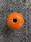 Vintage Wooden Fishing Net Float Orange Commercial Fishing Buoy Nautical Decor