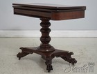 Lf74061  Antique American Mahogany Empire Style Game Table