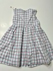 Bijou Sauvage Plaid Red White Blue 4th Of July  Boutique Dress Size 6 Nwt