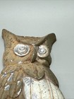Vintage 1969 Sexton Brown gold Owl Wall Plaque Decor Metal Mcm Retro Usa
