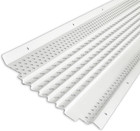 Gutter Guard All Aluminum Sample Pack  5 Inch And 6 Inch Sizes  White  Made In
