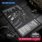 20x12 Inch Gun Cleaning Mat Thick Protection With Parts Diagram
